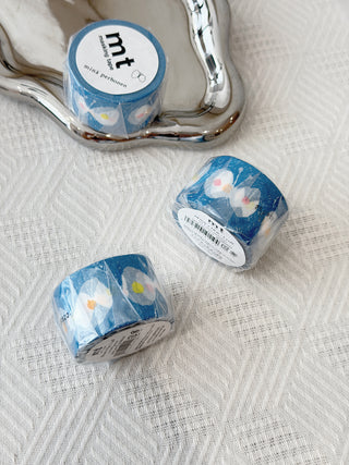 mt x mina perhonen - Washi Tape - Hana Hane Blue - 30mm × 10m