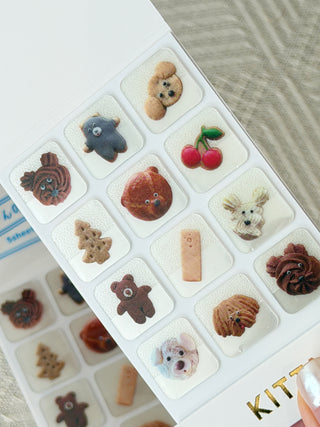 KING JIM KITTA - Clear Stickers - 60 Pieces