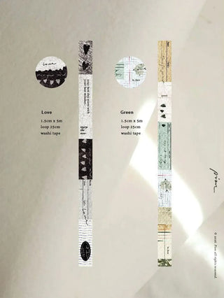 Pion - Love & Green - Washi Tape - 15mm × 5m