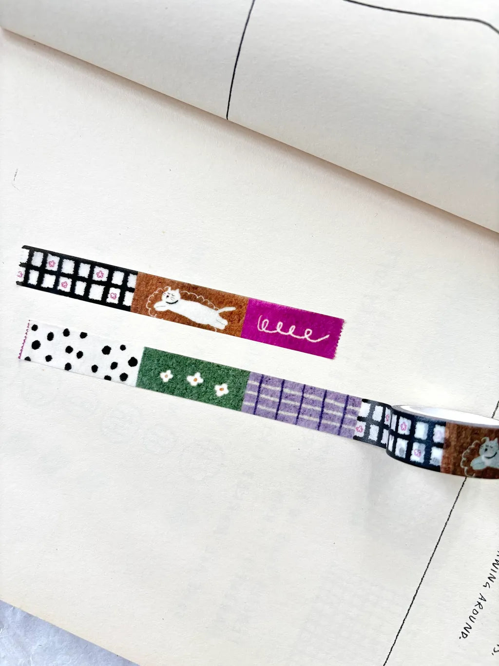 Pion - Cat on the Rug - Washi Tape - 15mm × 5m