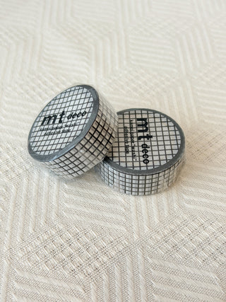 mt - Washi Tape - Hougan Grid - 15mm × 7m