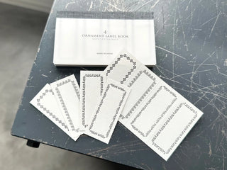 OEDA LETTERPRESS - 4 Ornament Label Book - Frame Black