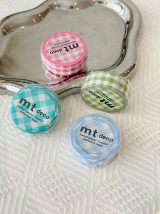 mt - Washi Tape - Gingham - 15mm × 7m