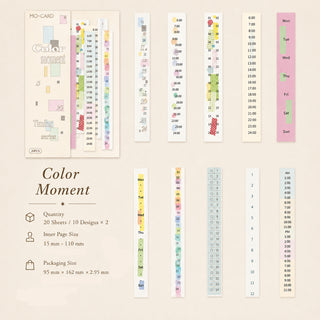 Mo.Card - Sticker Set - Timeline - 20 Pieces