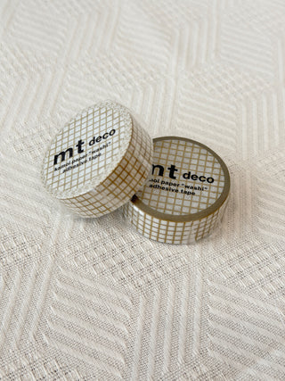 mt - Washi Tape - Hougan Grid - 15mm × 7m