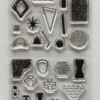 mizushima JIZAI Clear Stamp BOX - Shapes 03