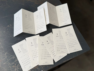 OEDA LETTERPRESS - Mini Letterpress Calendar 2027