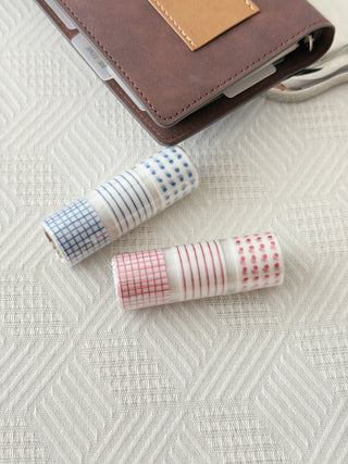 Classiky  - Washi Tape Set - Dots, Stripes & Grid - 3 Designs × 1m