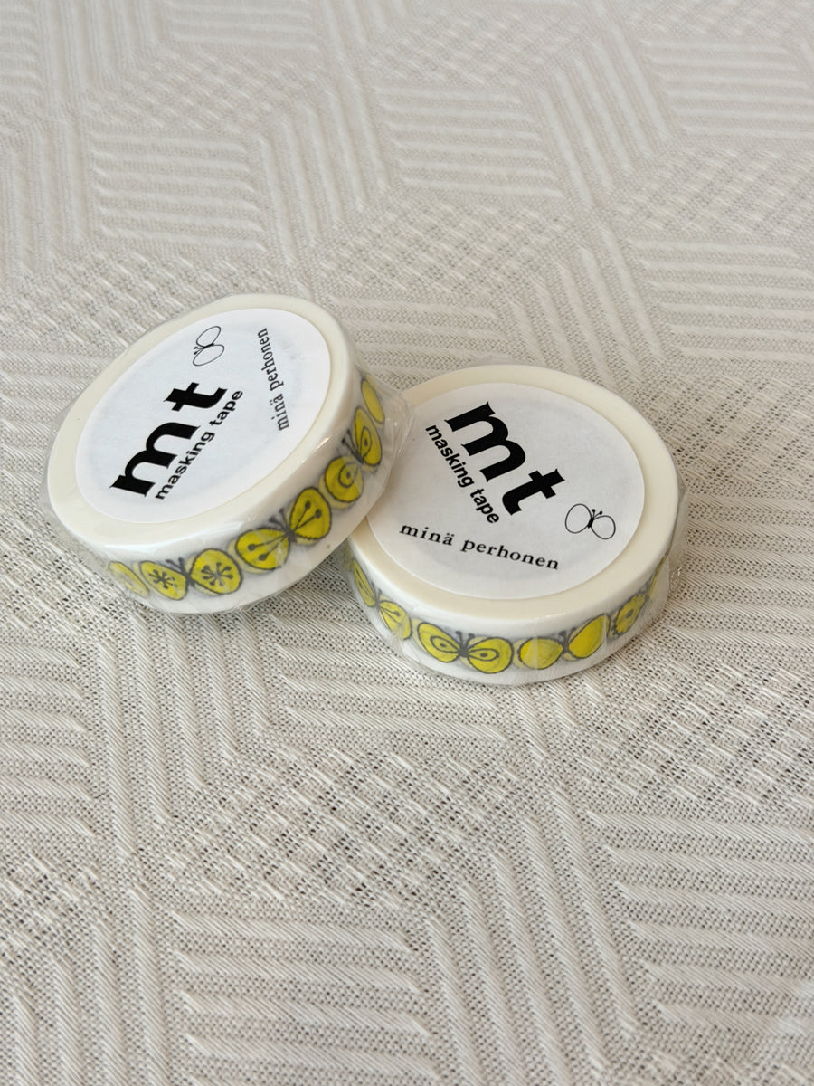 mt x mina perhonen - Washi Tape - Choucho Yellow - 15mm × 10m