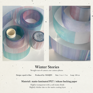 Equal Blue - マスキングテープ - A Winter Story - 50mm × 5m