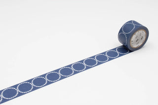 mt x mina perhonen - Washi Tape - Tambourine Navy - 25mm × 10m