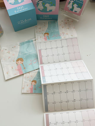 ZZOTON Molinta - 2027 Foldout Yearly Calendar Refill