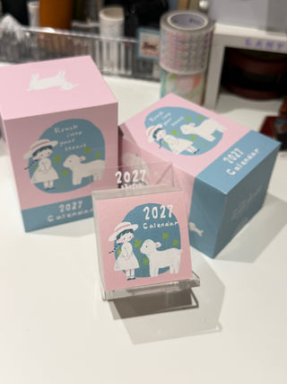 ZZOTON - 2027 365 Days Mini Calendar with Acrylic Stand