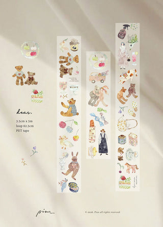 Pion - Matte PET Tape - Dear - 35mm × 5m
