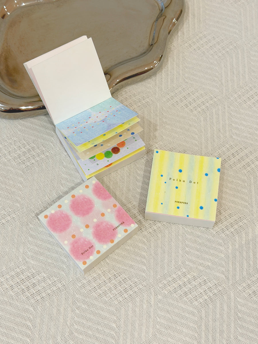 Pukapuka - Memo Pad - Polka Dot - 100 Sheets
