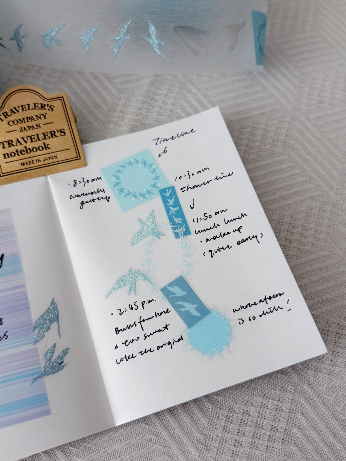 Equal Blue - PET Tape - Stray Birds - 60mm × 5m