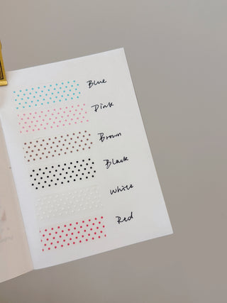 GUGU EVERYTHING - Polka Dot Tape Set - 6 Designs × 1m
