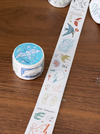 Orange Studio - Stickers Washi Tape - Flying Birds