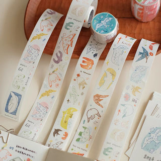 Orange Studio - Stickers Washi Tape - Flying Birds