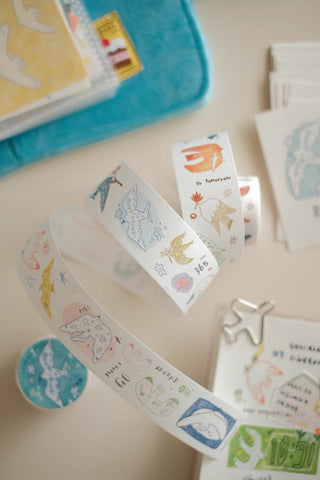 Orange Studio - Stickers Washi Tape - Flying Birds