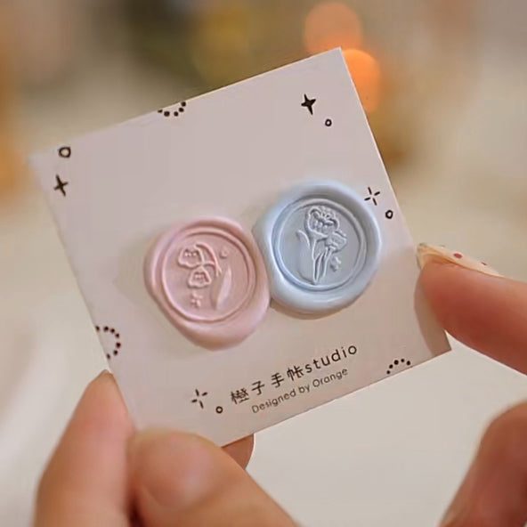 Orange Studio - Double-Ended Wax Seal Stamp