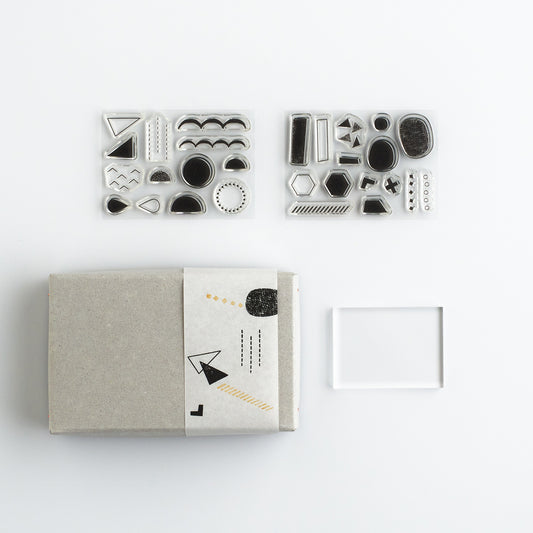 mizushima JIZAI Clear Stamp BOX - Shapes 03