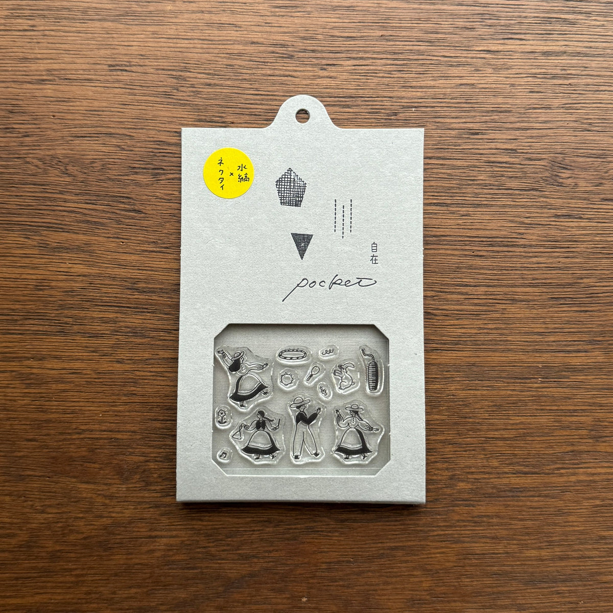 mizushima x necktie - JIZAI Clear Stamp POCKET - Let's Dance