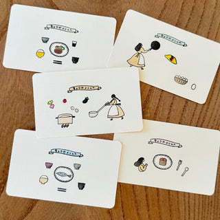 mizushima x necktie - JIZAI Clear Stamp BOX Motif Set - Everyday Meals