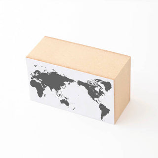 mizushima Stamp - World Map