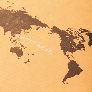 mizushima Stamp - World Map