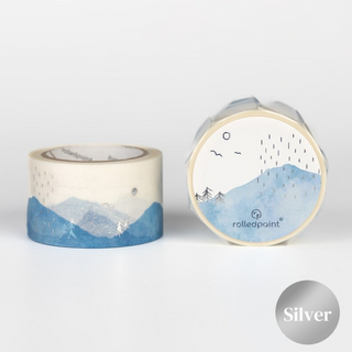 Rolledpaint - Seasons - Silver Foil Washi Tape