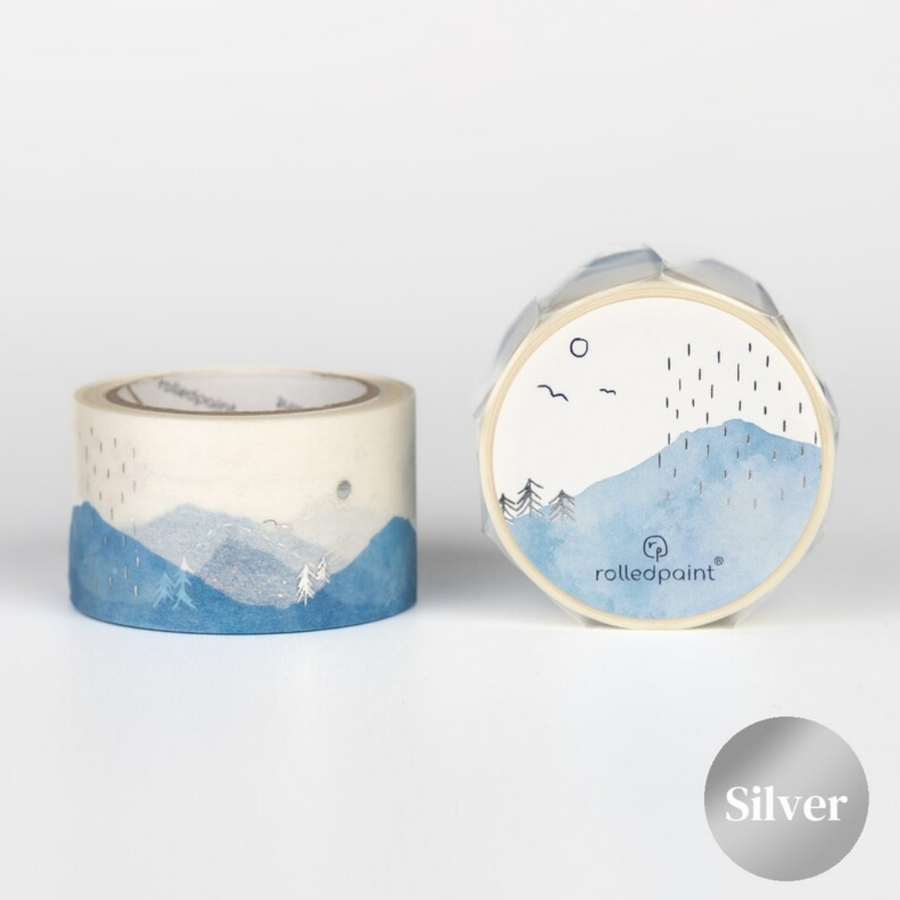 Rolledpaint - Seasons - Silver Foil Washi Tape