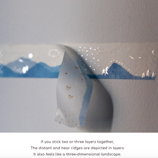 Rolledpaint - Seasons - Silver Foil Washi Tape
