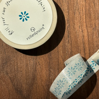 Rolledpaint - Blue Daisy Washi Tape