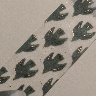 Rolledpaint - Green Bird - Washi Tape