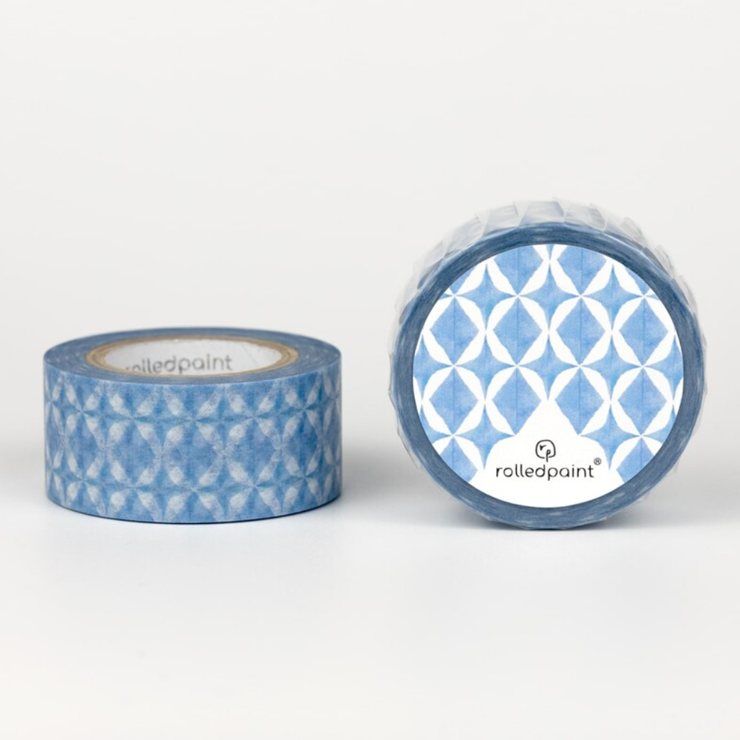 Rolledpaint - Blue Diamond - Washi Tape