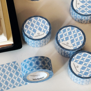 Rolledpaint - Blue Diamond - Washi Tape
