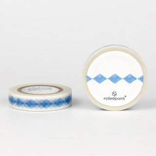 Rolledpaint - Blue Diamond - Washi Tape