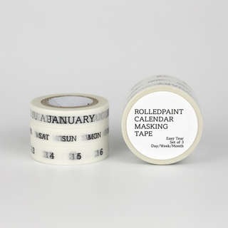Rolledpaint - Calendar 10mm - Easy-Tear Washi Tape Set