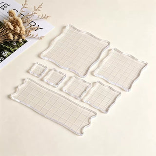 Clear Acrylic Stamp Block - Grid