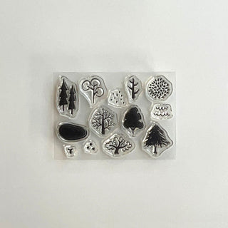 mizushima JIZAI Clear Stamp POCKET - Trees 02